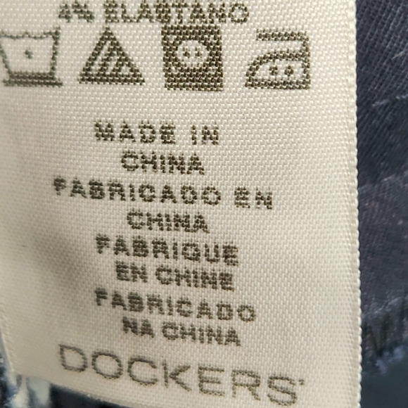 Dockers Navy Two Pocket Straight Leg Pants Size 4M - Picture 7 of 8